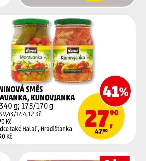 ZELENINOVÁ SMĚS MORAVANKA, KUNOVJANKA