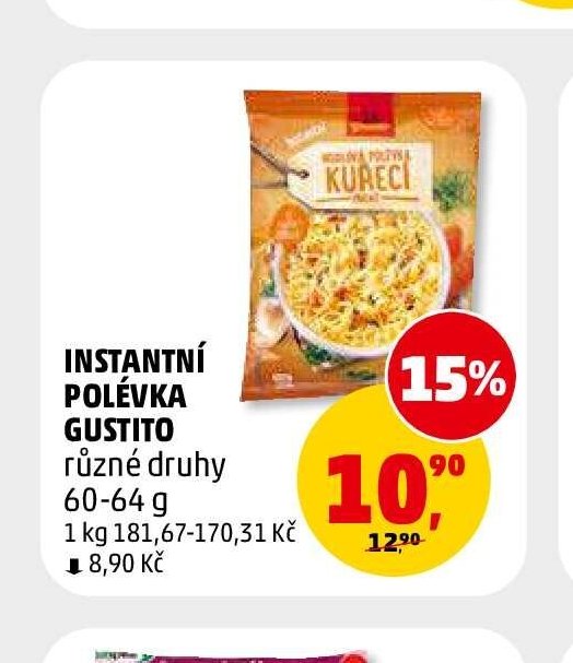 INSTANTNÍ POLÉVKA GUSTITO