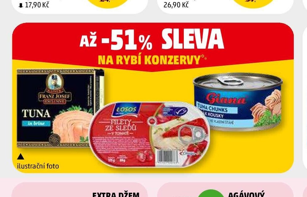 TUNA, LOSOS, RYBÍ KONZERVY