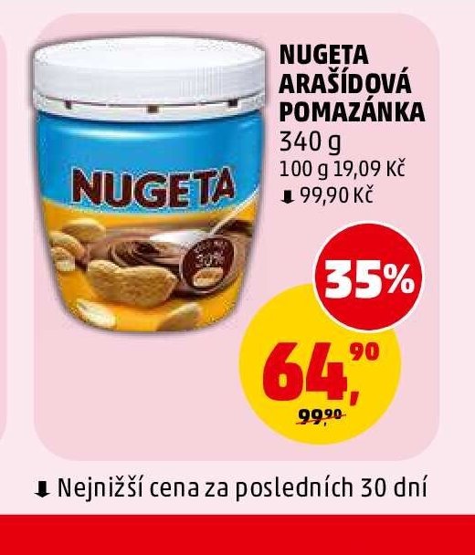 NUGETA ARAŠÍDOVÁ POMAZÁNKA