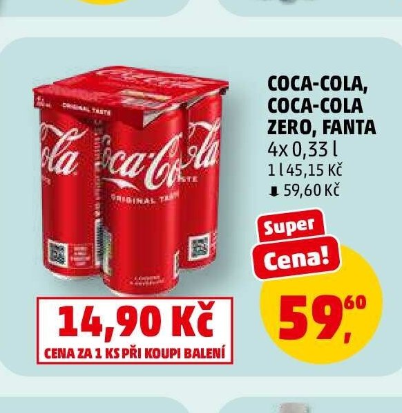 Coca-Cola, Coca-Cola Zero, Fanta