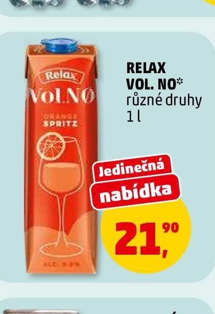 Relax Vol. No různé druhy