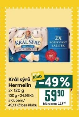 Král sýrů Hermelín