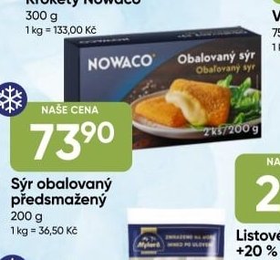 Sýr obalovaný předsmažený