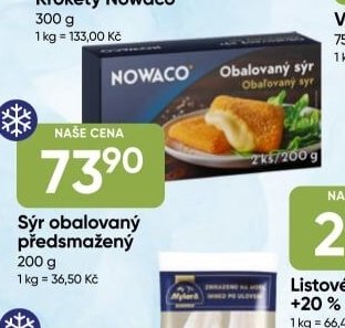 Sýr obalovaný předsmažený
