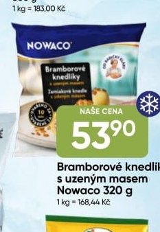 Bramborové knedlíky s uzeným masem Nowaco