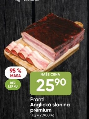 Anglická slanina premium Prantl