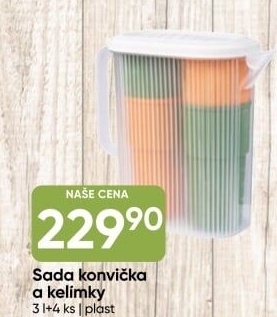 Plastová konvice s kelímky