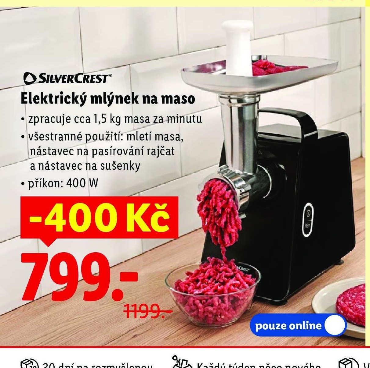 Silvercrest Elektrický mlýnek na maso - Lidl akcniletaky.com