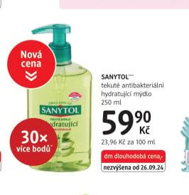 SANYTOL tekuté antibakteriální hydratující mýdlo