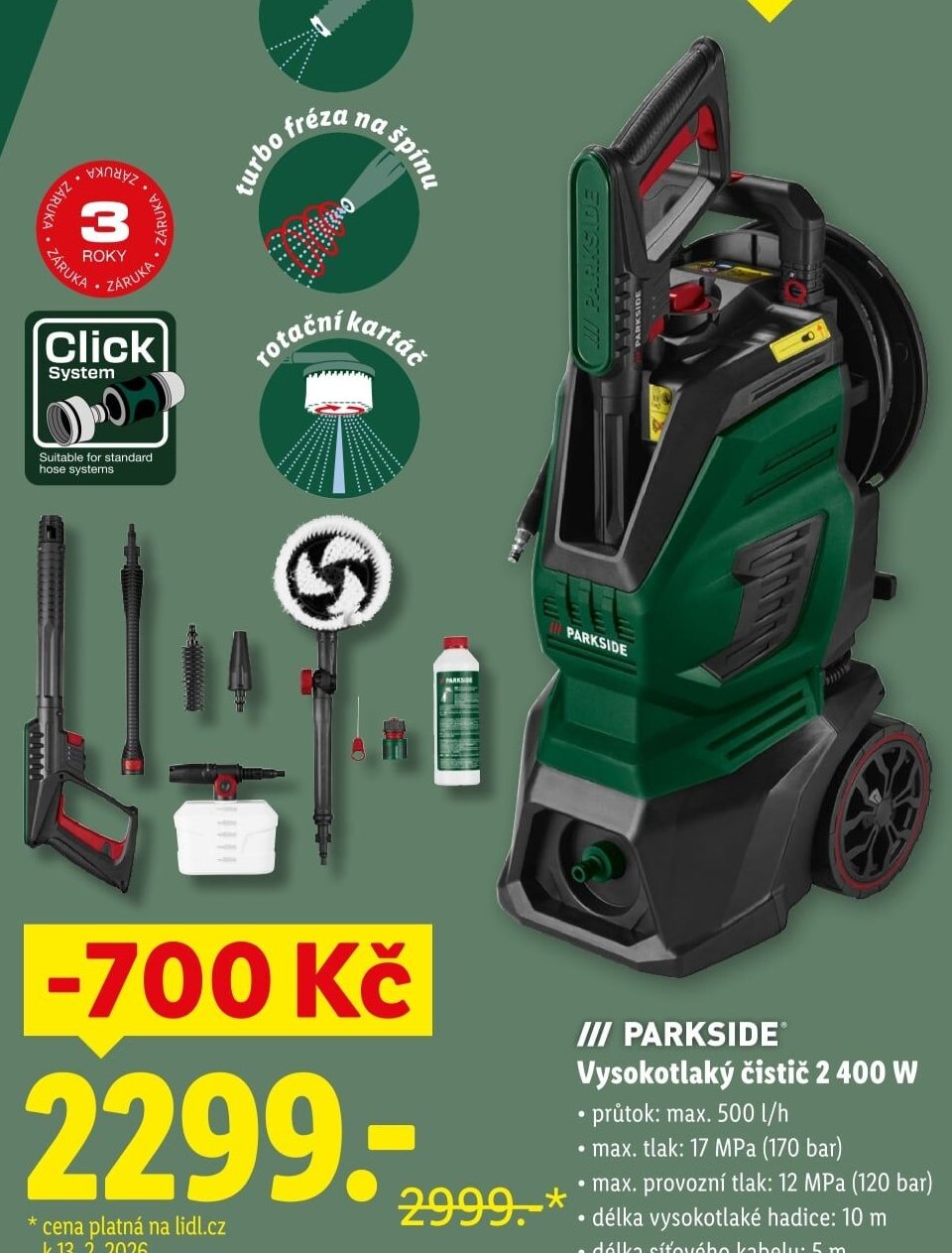 Vysokotlaký čistič 2 400 W