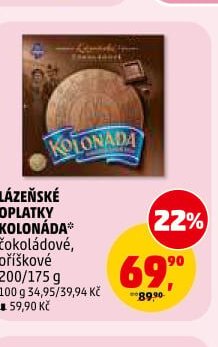 LÁZEŇSKÉ OPLATKY KOLONÁDA