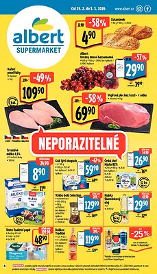 akční leták Albert 25.2.2026-3.3.2026