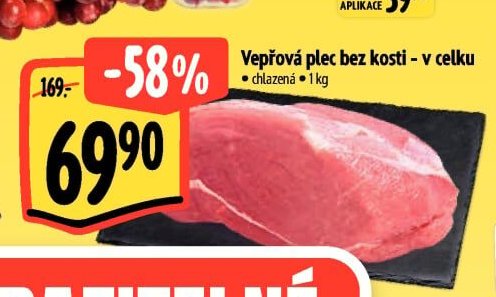 Vepřová plec bez kosti - v celku