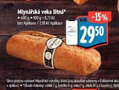 Mlynářská veka žitná*