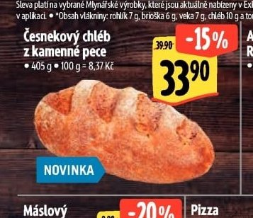 Česnekový chléb z kamenné pece