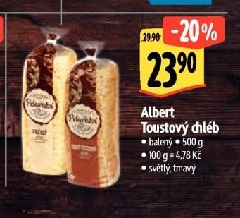 Albert Toustový chléb