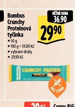Bombus Crunchy Proteinová tyčinka
