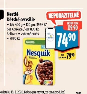 Nestlé Dětské cereálie