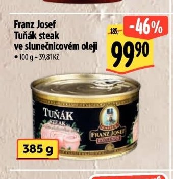 Franz Josef Tuňák steak ve slunečnicovém oleji