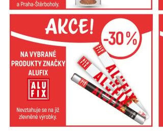 Na vybrané produkty značky Alufix