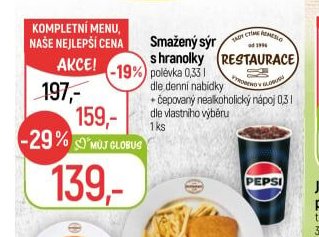 Smažený sýr s hranolky
