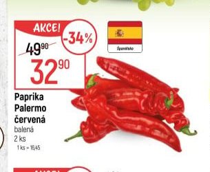 Paprika Palermo červená