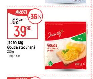 Jeden Tag Gouda strouhaná