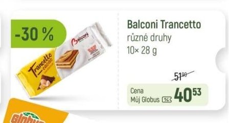 Balconi Trancetto různé druhy