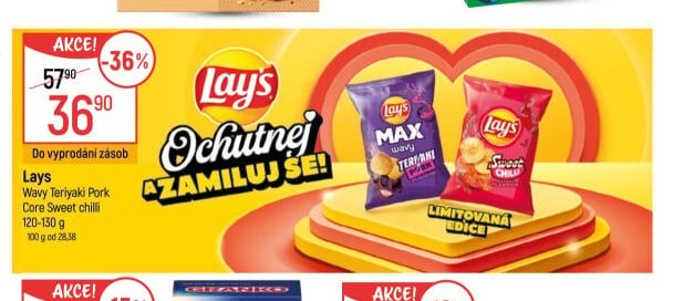 Lays Wavy Teriyaki Pork / Core Sweet chilli
