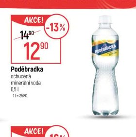 Poděbradka ochucená minerální voda