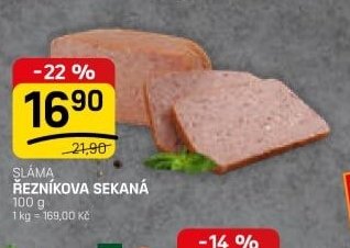 SLÁMA ŘEZNÍKOVA SEKANÁ
