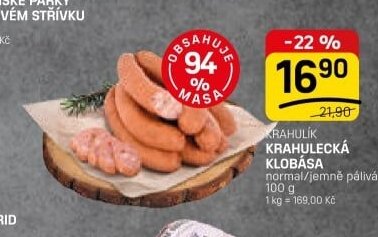 KRAHULÍK KRAHULECKÁ KLOBÁSA