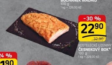 KOSTELECKÉ UZENINY ČESNEKOVÝ BOK