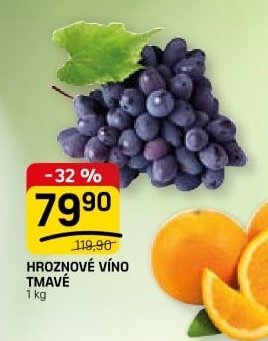 HROZNOVÉ VÍNO TMAVÉ