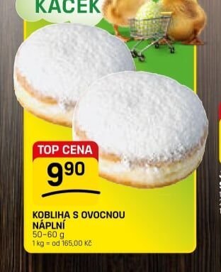 KOBLIHA S OVOCNOU NÁPLNÍ