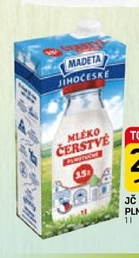 JČ mléko čerstvé plnotučné 3,5%