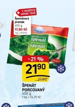 ŠPENÁT PORCOVANÝ