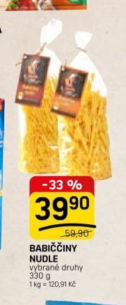 BABIČČINY NUDLE