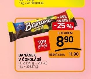 BANÁNEK V ČOKOLÁDĚ