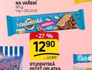 STUDENTSKÁ PEČEŤ OPLATKA