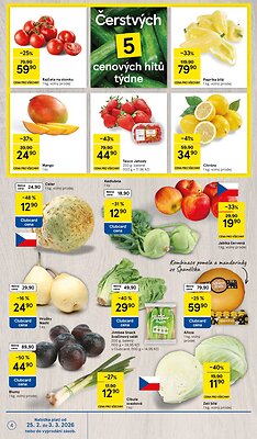 akční leták Tesco 25.2.2026-3.3.2026