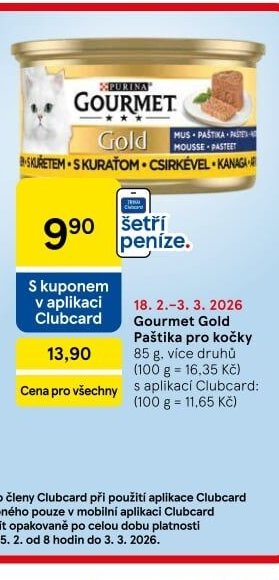 Gourmet Gold Paštika pro kočky