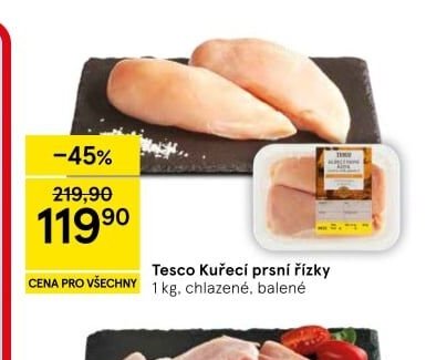 Tesco Kuřecí prsní řízky