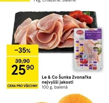 Le & Co Šunka Zvonařka nejvyšší jakosti