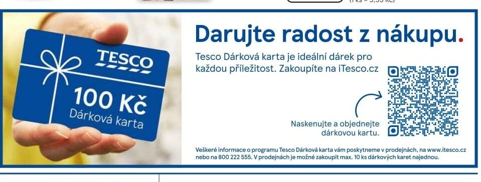 Tesco Dárková karta