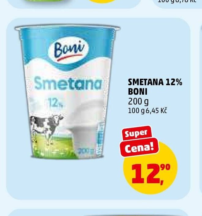 SMETANA 12% BONI 200 g