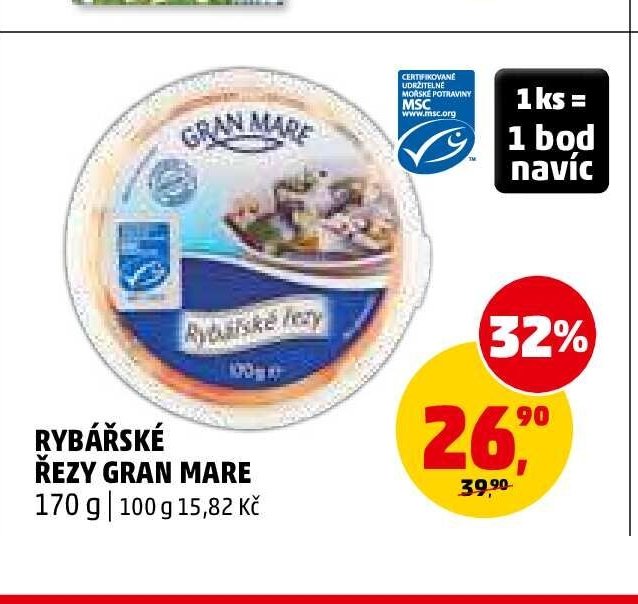 Rybářské řezy Gran Mare 170 g - Penny Market akcniletaky.com