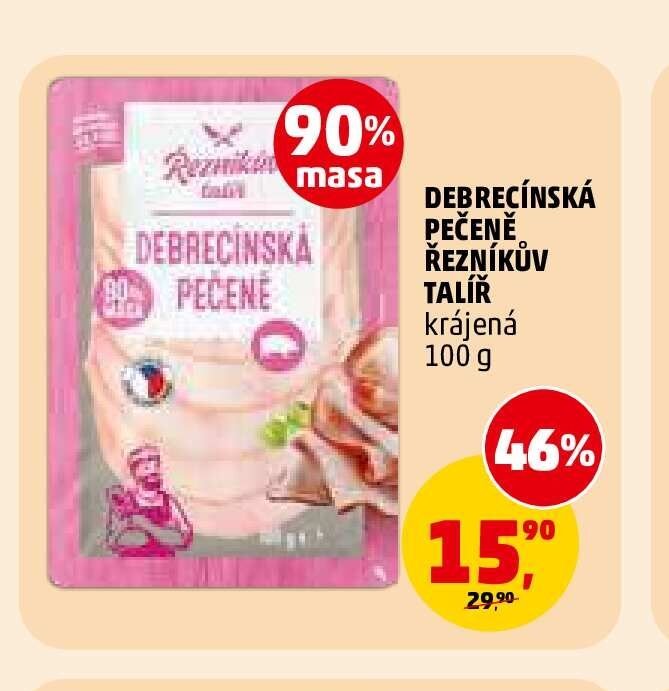 Debrecínská pečeně Řezníkův talíř krájená 100 g