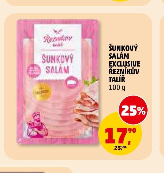 Šunkový salám Exclusive Řezníkův talíř 100 g